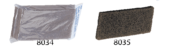 A&B Mr Scrubber Replacement Pad, Brown Coarse 8035