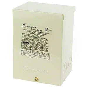Intermatic 100W 120V Pool and SPA Safety Transformer, Beige Steel Case | PX100