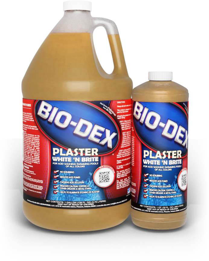 Bio-Dex Plaster White 'N Brite for Acid Wash, 1 Gallon Bottle