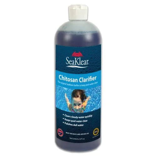 SeaKlear Chitosan Clarifier for Pools, 1 Quart Bottle
