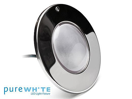 J&J Elec Purewhite White Led Pool Light, LPL-F3W-120-100-P