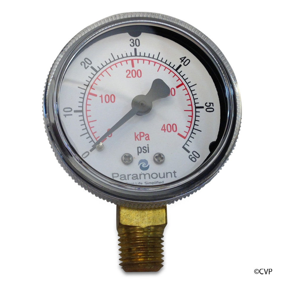 Paramount In-Floor Water Valve Pressure Gauge