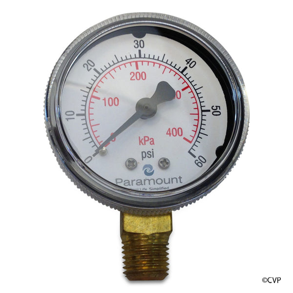 Paramount In-Floor Water Valve Pressure Gauge